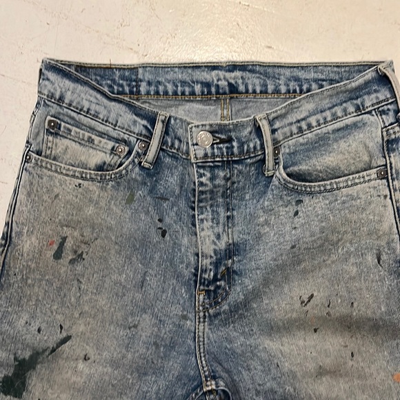 Acid Wash Paint Distressed Levi’s 510 32W X 32 L - Picture 2 of 8